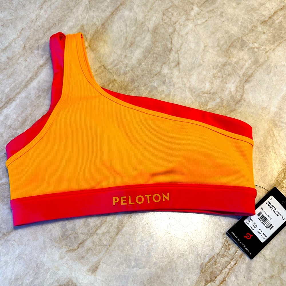 NWT Peloton one shoulder ribbed bra, small